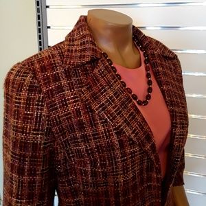 NWT Cold Water Creek Plaid Jacket
